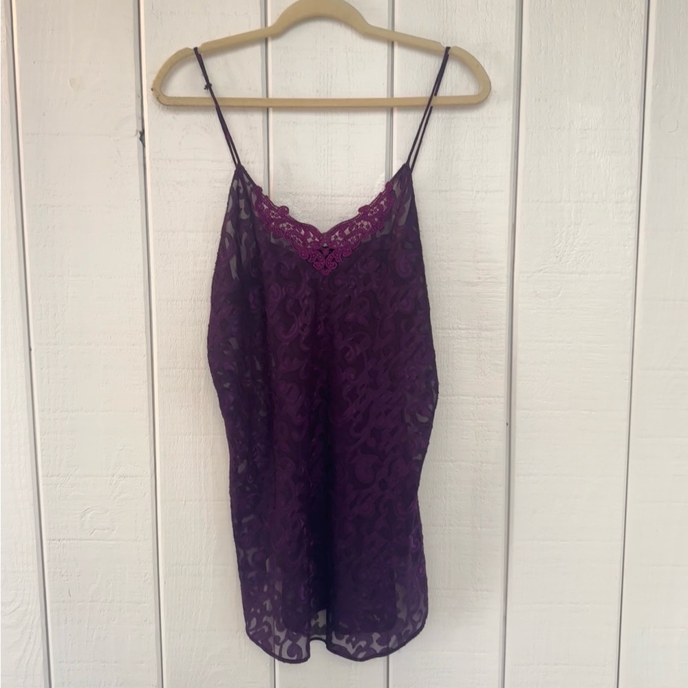 Vintage Lucie Ann Dark Purple Slip